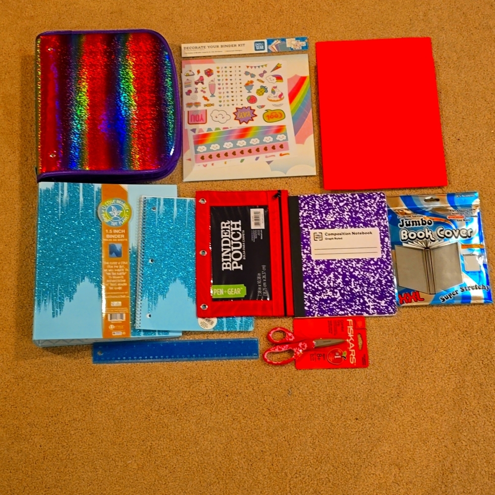 Binder and School Supplies